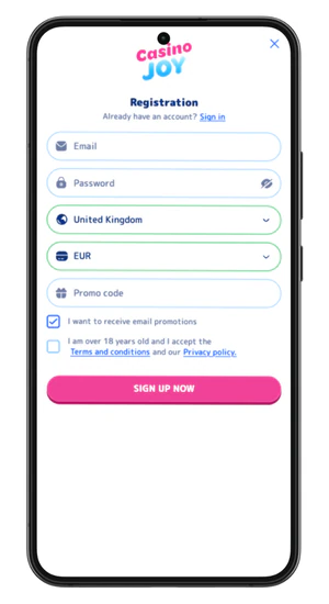 Register an account