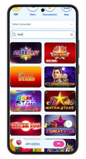 Find Starburst in the game library