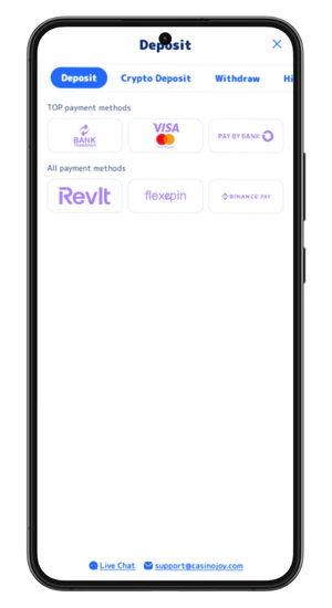 Make a deposit and claim welcome bonus